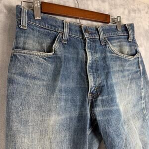 Vintage Levis Jean Shorts Jorts Women’s 30x15 Blue Denim Orange Tab Capri